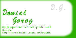 daniel gorog business card